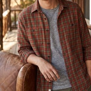 Vintage American Eagle Men's Plaid Flannel Shirt Size Small